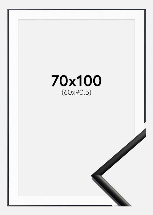 Rėmas New Lifestyle Matinis juodas 70x100 cm - Paspartu Baltas 61x91,5 cm
