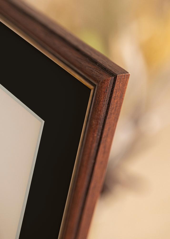 Rėmas Siljan Rudas 40x50 cm - Paspartu Juodas 27x35 cm