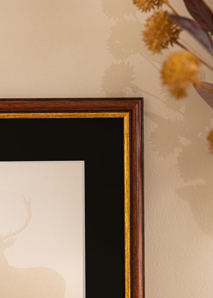 Rėmas Siljan Rudas 40x50 cm - Paspartu Juodas 27x35 cm