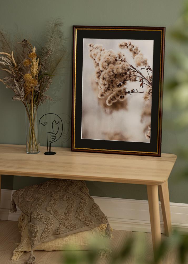 Rėmas Siljan Rudas 40x50 cm - Paspartu Juodas 27x35 cm
