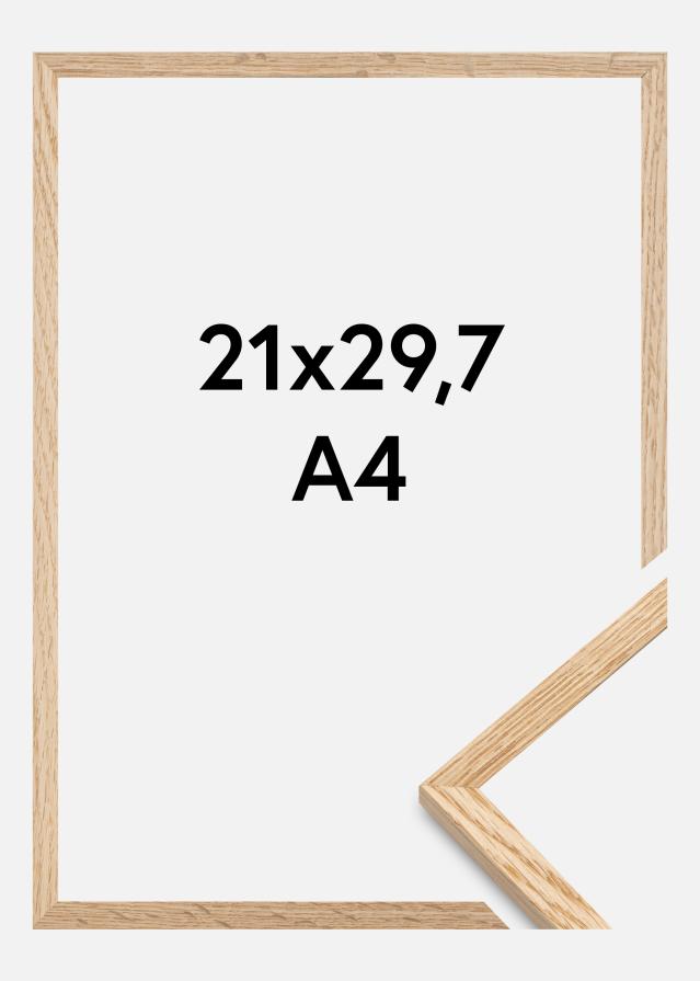 Rėmas Plonas ąžuolinis Akrilo stiklas 21x29,7 cm (A4)