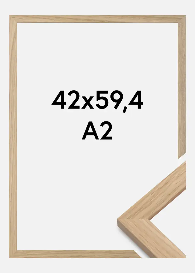 Rėmas Oak Wood Akrilo stiklas 42x59,4 cm (A2)