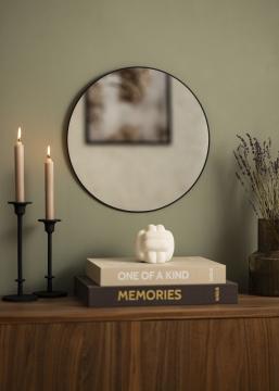 KAILA Round Mirror - Thin Black 40 cm Ø