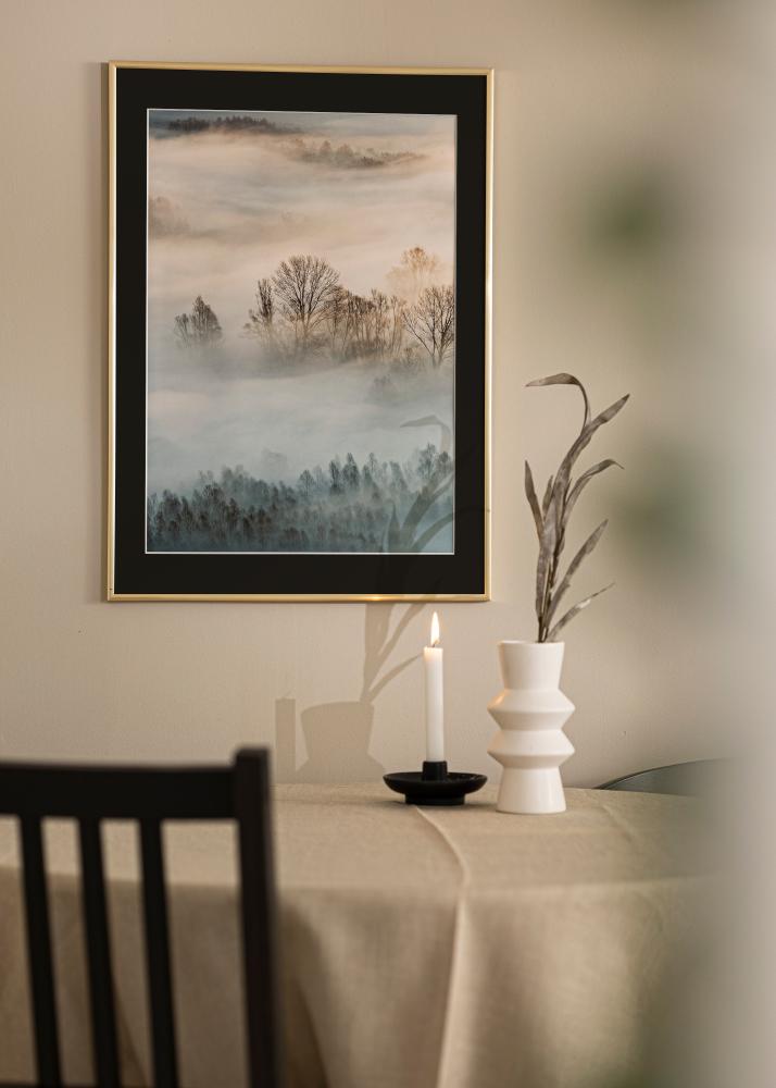 Rėmas New Lifestyle Auksas 70x100 cm - Paspartu Juodas 24x36 inches