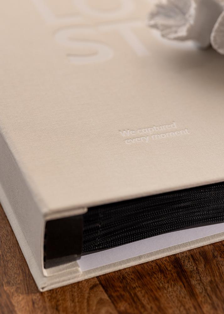 KAILA Nuotraukų albumas OUR LOVE STORY Kreminė - 600 nuotraukų 10x15 cm