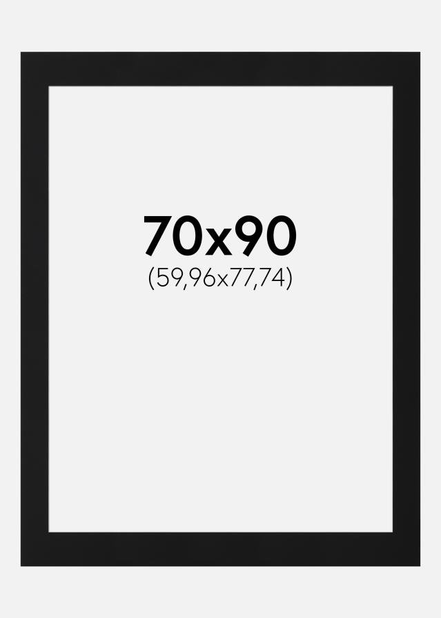 Paspartu Juodas Standartas (Balta Šerdis) 70x90 cm (59,96x77,74)