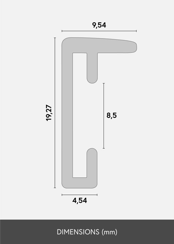 Rėmas Neptune Akrilo stiklas White Oak 50x70 cm