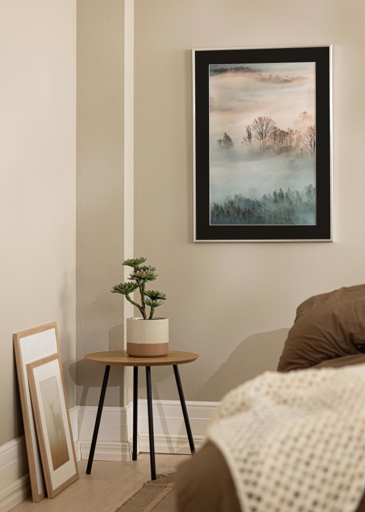 Rėmas New Lifestyle Sidabras 70x100 cm - Paspartu Juodas 61x91,5 cm