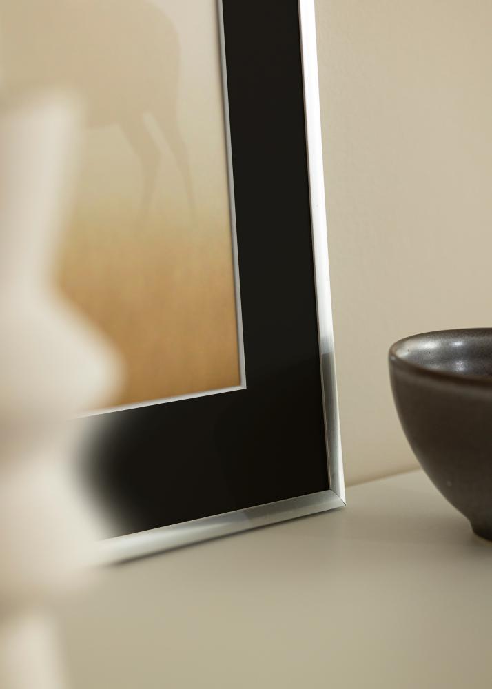 Rėmas New Lifestyle Sidabras 70x100 cm - Paspartu Juodas 61x91,5 cm