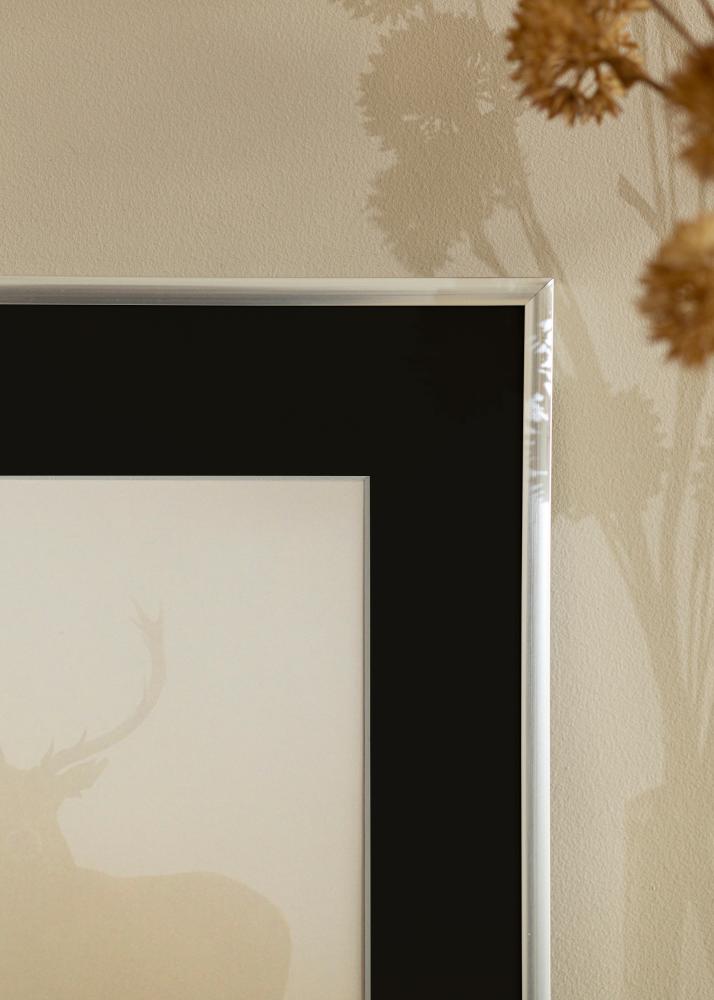 Rėmas New Lifestyle Sidabras 70x100 cm - Paspartu Juodas 61x91,5 cm