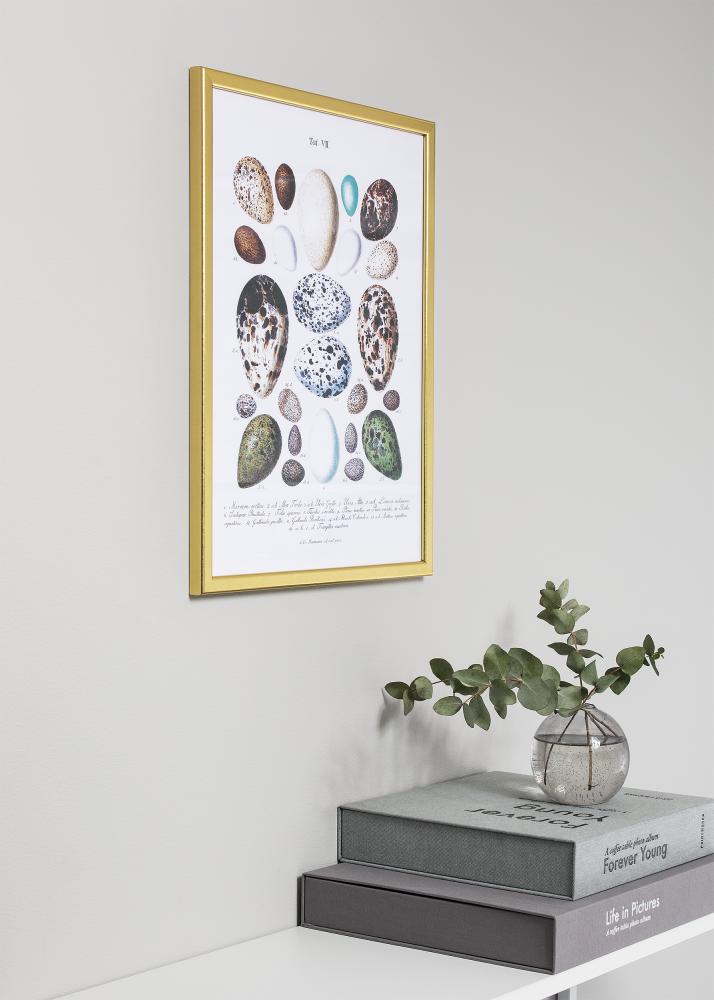 Rėmas Slim Matinis Antirefleksinis stiklas Auksas 13x13 cm