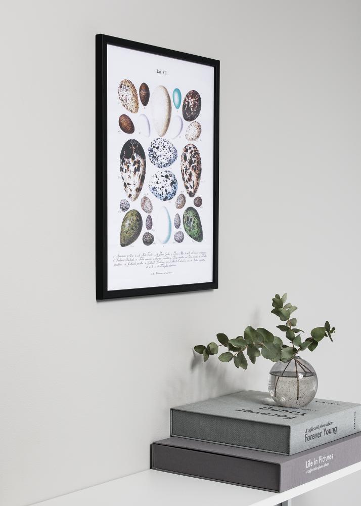 Rėmas Slim Matinis Antirefleksinis stiklas Juodas 9x12 cm