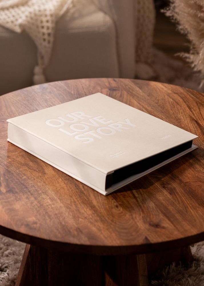 KAILA Nuotraukų albumas OUR LOVE STORY Kreminė - 600 nuotraukų 10x15 cm