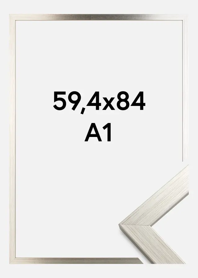 Rėmas Silver Wood Akrilo stiklas 59,4x84,1 cm (A1)