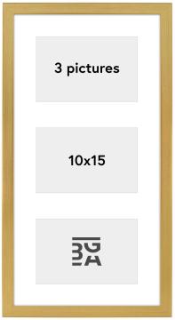 Edsbyn Koliažo rėmelis XVI Auksas - 3 Paveikslėliai (10x15 cm)