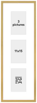 Edsbyn Koliažo rėmelis VIII Auksas - 3 Paveikslėliai (11x15 cm)
