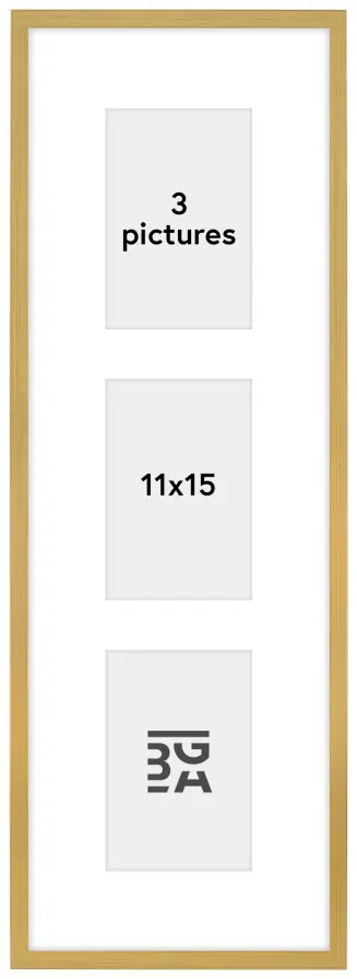 Edsbyn Koliažo rėmelis VIII Auksas - 3 Paveikslėliai (11x15 cm)