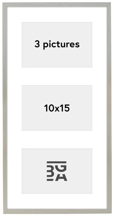 Edsbyn Koliažo rėmelis XV Sidabras - 3 Paveikslėliai (10x15 cm)