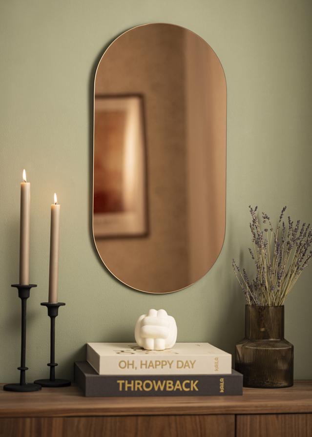 KAILA Veidrodis Ovalus Rose Gold 35x70 cm