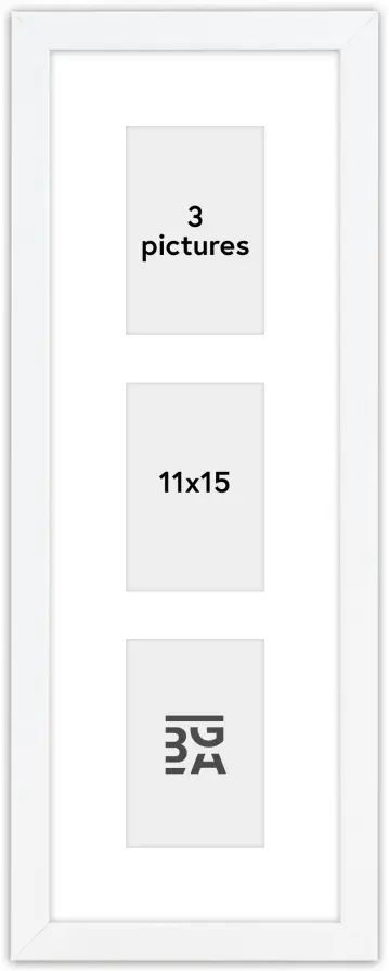 Edsbyn Koliažo rėmelis VI Baltas - 3 Paveikslėliai (11x15 cm)