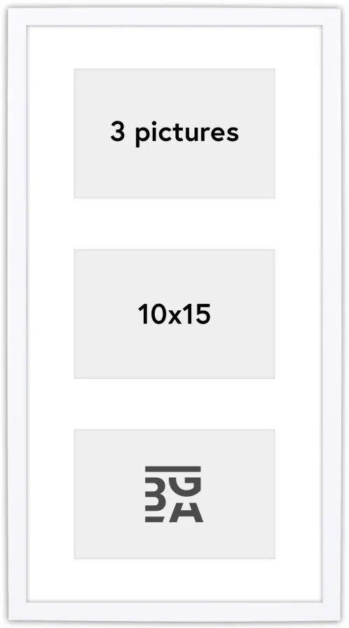 Edsbyn Koliažo rėmelis XIV Baltas - 3 Paveikslėliai (10x15 cm)