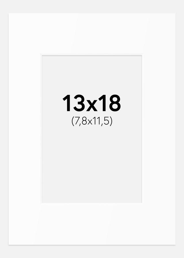 Paspartu Baltas Standartas (Balta Šerdis) 13x18 cm (7,8x11,5)