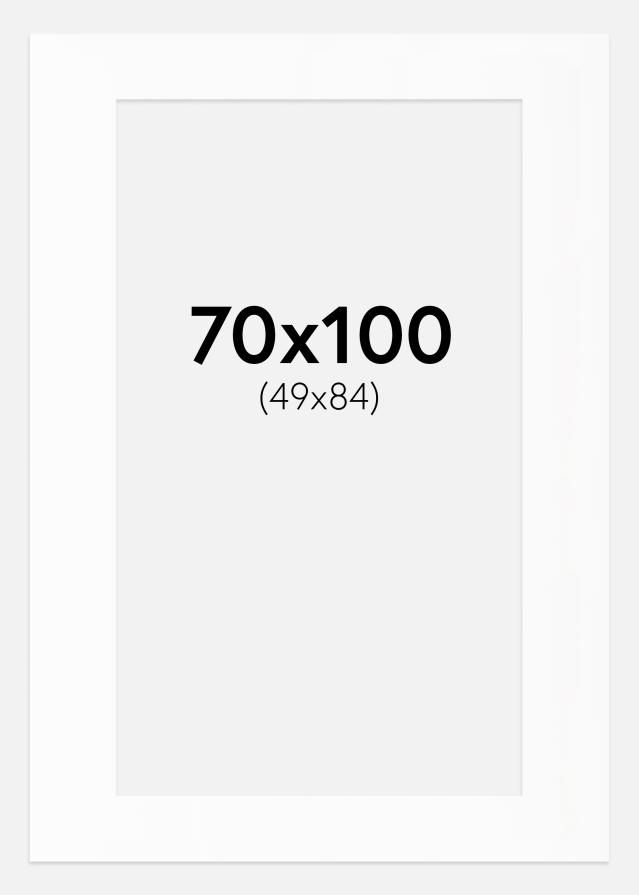 Paspartu Baltas Standartas (Balta Šerdis) 70x100 cm (49x84)