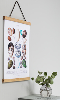 Plakato laikiklis iš ąžuolo