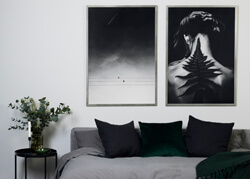 Gražūs sidabriniai rėmai 50x70 cm