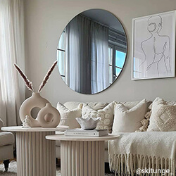 Apvalus Veidrodis 110 cm Ø