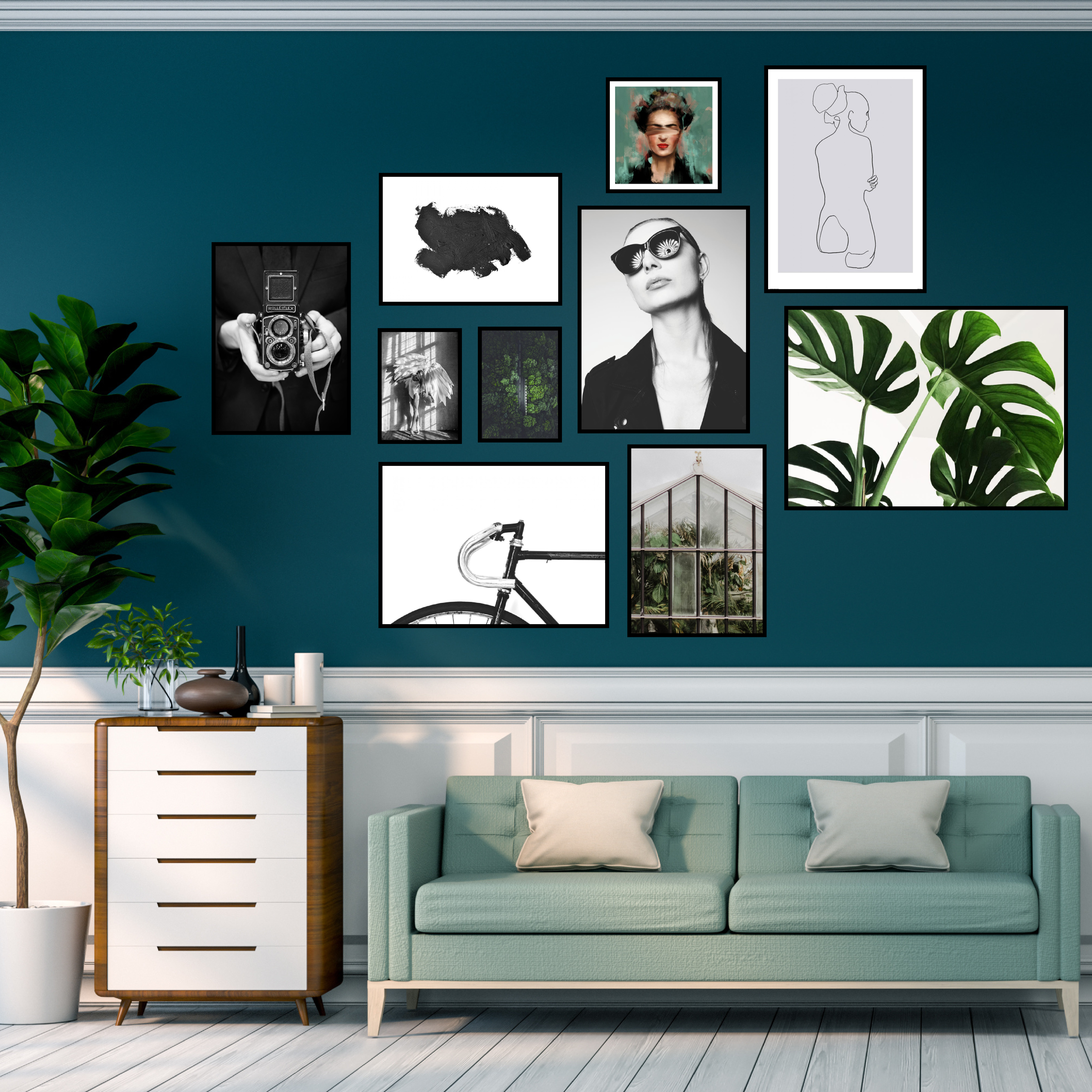 Paveikslų siena organizuotas chaosas