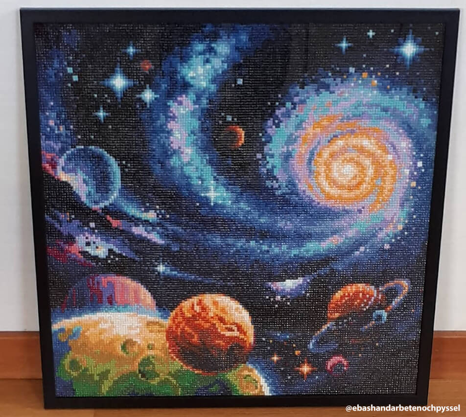 Įrėmintas deimantinis paveikslas