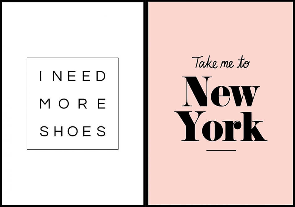 Plakatai su citatomis - teksto plakatai