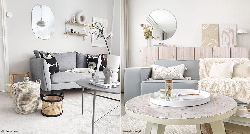 Svetainės interjeras - šviesus ir gaivus