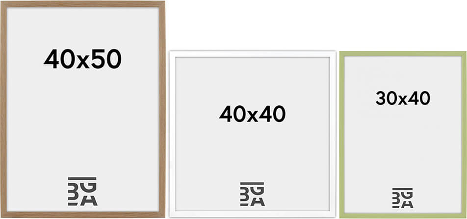 Ąžuolo, baltas, žalias rėmas