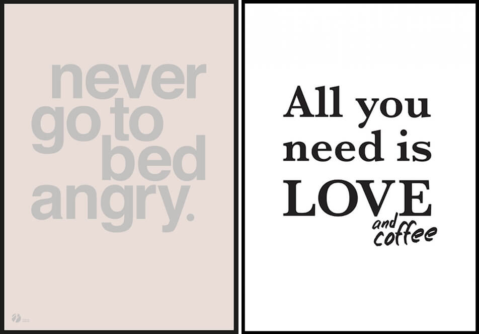 Plakatai su juokingais citatais - teksto plakatai