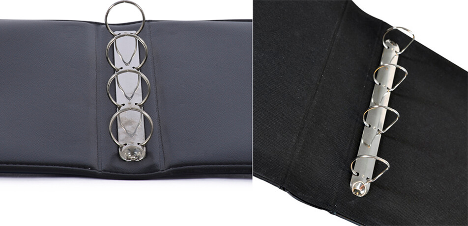 Juodi žiediniai segtuvai - nuotraukų albumas su žiedais