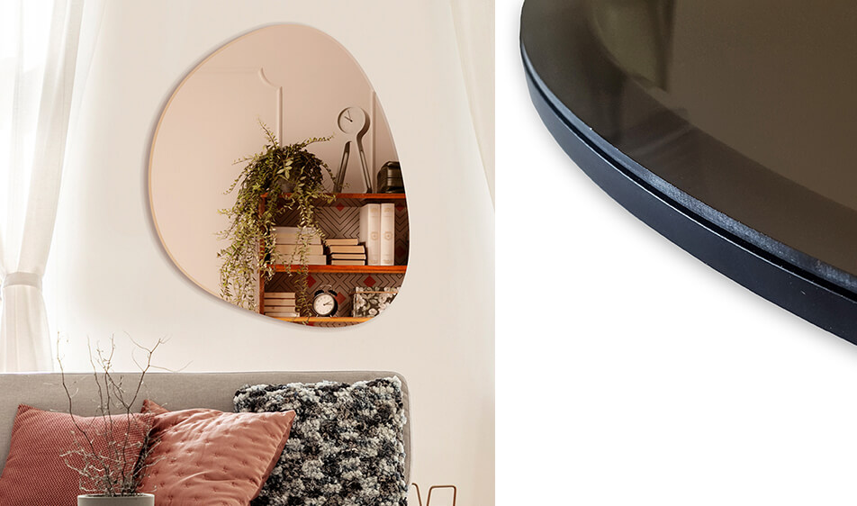 Veidrodis rožinio aukso - unikalus veidrodis