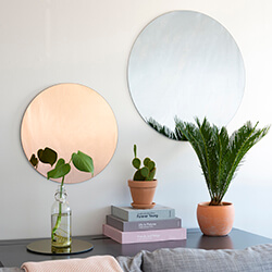 Apvalūs veidrodžiai - tonuoti veidrodžiai