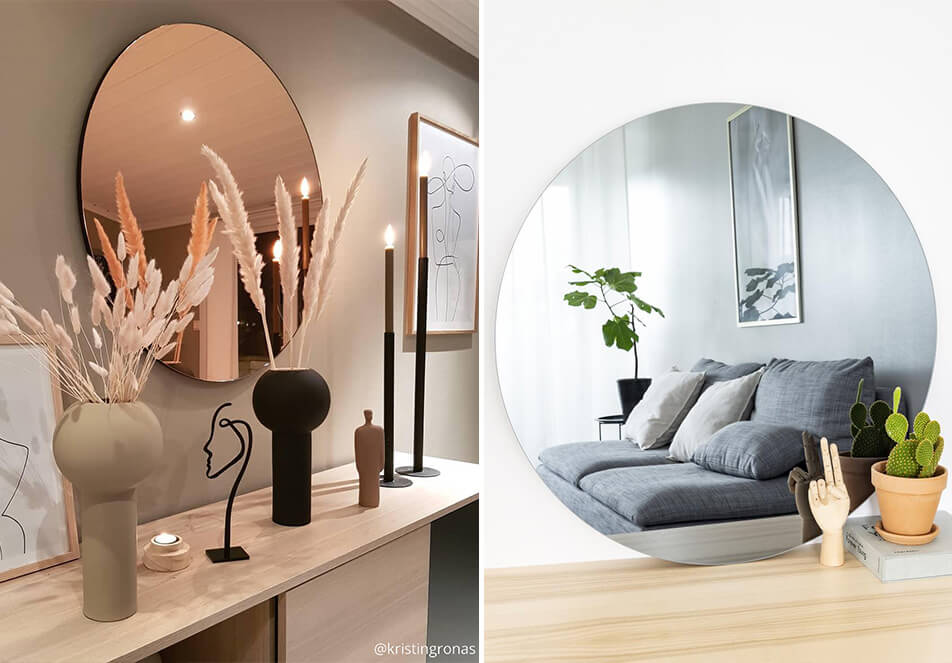 Tonizuoti veidrodžiai - apvalūs veidrodžiai